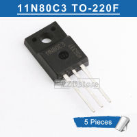 5Pcs 11N80C3 TO220F SPA11N80C3 TO-220F TO-220 11A/800V N-Channel MOSFET ทรานซิสเตอร์ใหม่แบบดั้งเดิม