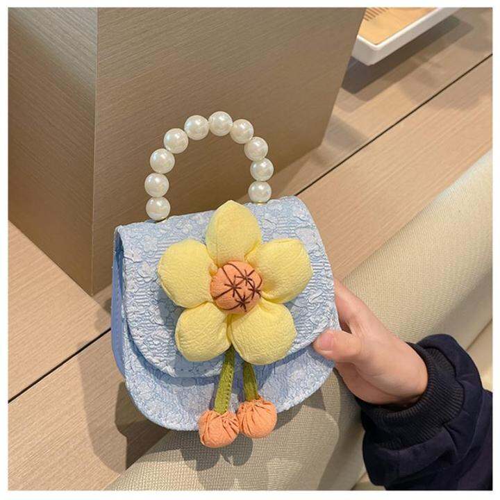 2023-childrens-handbags-girls-sunflower-handbags-cute-kids-shoulder-bags-2023-childrens-handbags-small-crossbody-bags-for-kids-pearl-chain-handbags-for-girls-outdoor-kids-handbags-colorful-childrens-s