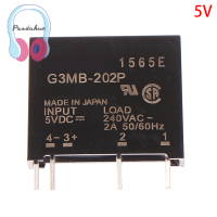 【Pandahuo】 1PC 5V 12V 24V DC-AC โมดูลรีเลย์ Solid State G3MB-202P-5VDC PCB SSR AC 240V 2A snubber Circuit RESISTOR Relay SWITCH