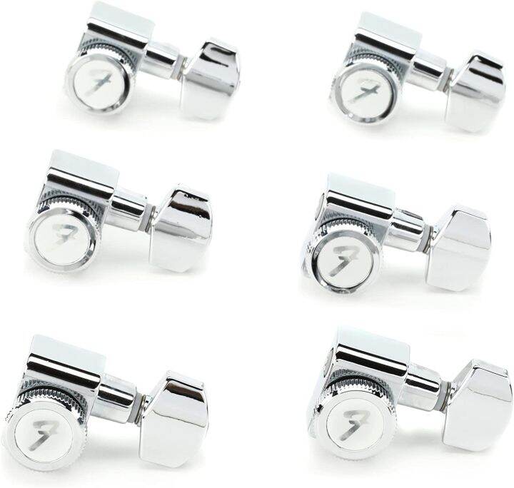 Fender Deluxe Locking Staggered Guitar Tuners, Chrome Lazada PH