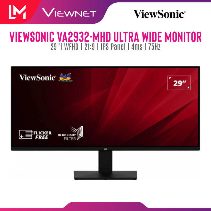 Viewsonic Va Mhd Ultra Wide Monitor Ips Panel Wfhd Ms Gtg Freesync Vesa