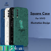 Rixuan เคสสำหรับ VIVO Y15S Y15A VIVO Y21 Y21S VIVO Y33S VIVO V23e Y12S Y12A Y20 Y20S VIVO Y20i Y11 Y12 Y15 VIVO Y17 Y91C Y91 Y1S Y93 Y95 V19 NEO Y53แฟชั่น Monster ขนาดเล็กเคสทรงตรง