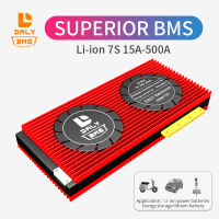 Daly BMS 7S Bms 24V 15A~500A for 18650 Lithium Common Port with Balance for Solar Battery Motorcycle BMS 7S