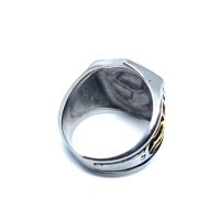 MIQIAO Stainless Steel Titanium Retro Punk Hip Hop Motor Cycle Fan Rider Rings for Men Women Couple Friends Gift Jewelry Gothic