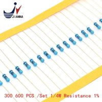 300 600 PCS /Set 1/4W Resistance 1 30 Kinds Each Value Metal Film Resistor Assortment Kit resistors 100R 1K 47K 10K 100K 4K7