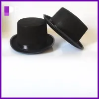 PETI JEWELLERY ผ้าผ้าทอ หมวกด้านบนสีดำ สง่างามเรียบหรู อุปกรณ์เสริมเครื่องแต่งกาย หมวกสุภาพบุรุษ ดีลักซ์ ชุดเดรสสีเข้ม หมวกนักมายากล การแสดงบนเวที