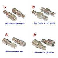 QMA To SMA ตัวเชื่อมอะแดปเตอร์ SMA ตัวผู้หญิงกับ QMA ชายหญิง90องศามุมขวา RF โคแอกซ์ทองเหลืองชุบนิกเกิลจัดส่งเร็ว