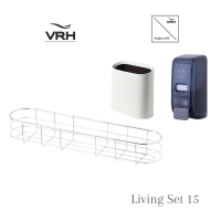 VRH &amp; VRH Modernlife เซ็ทสุดคุ้ม ตะแกรงวางของ เครื่องจ่ายน้ำยา ถังอเนกประสงค์