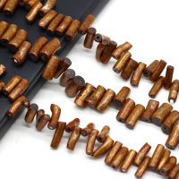 Naturally Dyed Golden Coral is Irregular and Long Cylindrical for Jewelry Making DIY Necklace celet Accessories Gift