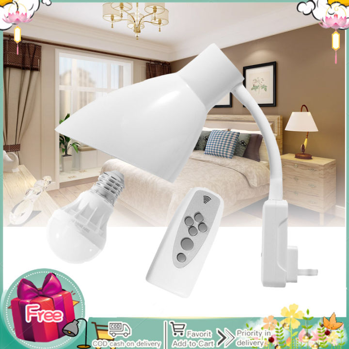 Intelligent Wall LED Light Socket Plug with Remote Control E27