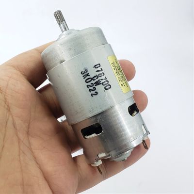 DC 220V-230V 13000RPM Mini 44.8mm Round DC Motor DC-7812XLSG Carbon Brush High Torque Spindle Motor 14.7mm Shaft Length Electric Motors