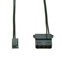 【HOT SALE】 AYAAN EMPORIUM 4pin Molex ตัวเมียเป็น3Pin ตัวเมียพีซีพัดลมระบายความร้อนสายแปลง D ปลั๊ก IDE Power เป็น3ขาเชื่อมต่อแหล่งจ่ายไฟสาย