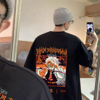 2023 NewJapanese Anime Demon Slayer Shinazugawa Sanemi T เสื้อ Kimetsu ไม่มี Yaiba Tshirt Man ผ้าฝ้ายผู้ชายมังงะแฟชั่นเสื้อยืด