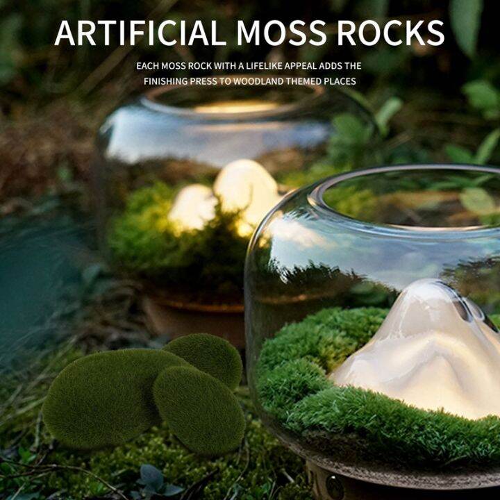 20-pieces-2-sizes-artificial-moss-rocks-decorative-faux-green-moss-covered-stones