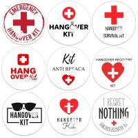 hot！【DT】∋┋❁  Hangover Drinking Labels Favour Sticker Bachelorette Survival Recovery Wedding Self-adhesive