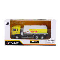 ProudNada Toys ของเล่นเด็กโมเดลรถเหล็กรถบรรทุกน้ำมัน RMZ CITY COLLECTION DIE CAST 1:64 H122832