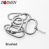 ■❐□ ZLIMSN 6pcs ZULU Rings for Nylon Band 18 20 22 24mm Loop Round Stainless Steel Polished Loops for Watchbands Watch Accessories