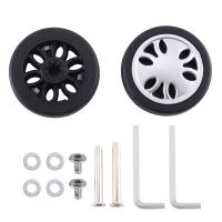 Luggage Wheels Replacement 50mm X 13mm Kits Environmentally Friendly Luggage Repair 1 Pair