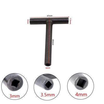 3/3.5/4mm Socket Wrench Multi-purpose T Type Spanner For Adjusting Valve Screw Clearance Square Hexagon Wrench Hand Tool Plumbing Valves