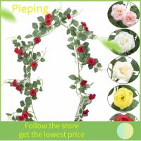 PIEPING ของขวัญสำหรับเด็ก ของตกแต่งบ้าน อุปกรณ์ปาร์ตี้ปาร์ตี้ พวงมาลัยแขวนผนัง เถาดอกกุหลาบประดิษฐ์ ผนังพืช ใบไม้เขียวขจีเหมือนจริง