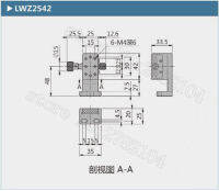 Z แกน LWZ2542ประกบร่องคู่มือแพลตฟอร์มแร็คและ Pinion ไดรฟ์ความแม่นยำสูงลูกบิดปรับแต่งสไลด์ ZWG42