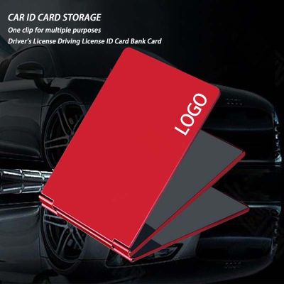 Car Drivers License Cover Metal Aluminum Alloy ID Document Cover Accessories 2023 DIY Logo Gift Giving Birthday Gift Boy