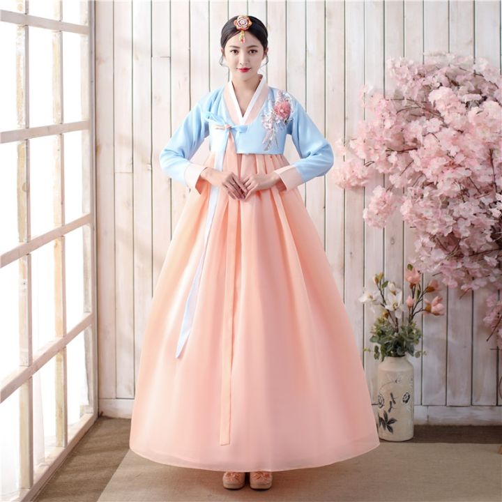 Joso Korean Hanbok Dress Ancient Traditional Stage Dance Costume Women Asian Clothes Lady Palace 7315