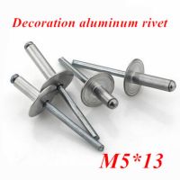 〖Maximus metals〗100ชิ้น/ล็อต M5x13อลูมิเนียม Countersunk POP หัว Rivet แกนดึงตกแต่ง Rivets หมวกใหญ่