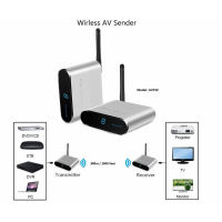 ตัวส่งตัวรับวิดีโอเสียงไร้สายแบบไม่มีเสียงรบกวนอะลูมินัมอัลลอย5.8GHz 100-240V ตัวรับสัญญาณ AV ภาพที่ชัดเจน8ช่องสำหรับกล้องสำหรับทีวี