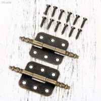 2pcs 70x35mm Door Cabinet Hinges Jewelry Gift Box Drawer Cupboard Decorative Hinge for Furniture Hardware 6 Holes