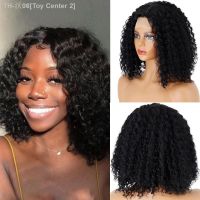 Long and short wave head wigs black wigs no glue natural wavy lace wigs synthetic heat-resistant fiber wigs [ Hot sell ] Toy Center 2