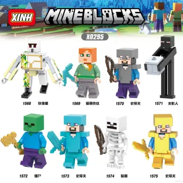 Minecraft Dungeons 3.25-in Battle Figures 2-Pk, Arch Illager and Redstone  Golem 