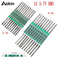 10pcs / lot Li-Ion แผงป้องกันแบตเตอรี่ BMS 1S 2-3A / 5-6A PCB Protection Board สําหรับการป้องกันแบตเตอรี่ลิเธียม 3.7V 18650 BMS