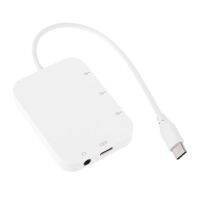【┋】 The Auto Zone Type C ถึง3x USB 2.0 Hub Adapter USB C PD การชาร์จแจ็คเสียง3.5มม. สำหรับ