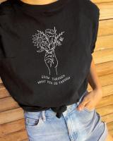 Grow Through What You Go Through T-Shirt Summer Flowers Clothing Bees Lover Tee Aesthetic Save Plants Vintage Top Girl Premium