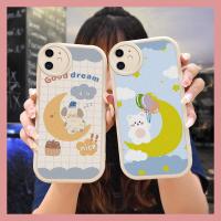 luxurious leather Phone Case For iphone 12 anti-fall airbag youth advanced couple solid color Cartoon soft shell trend