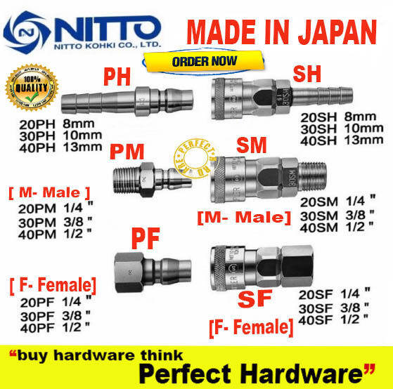 Original Nitto Kohki Japan Air Quick Coupler Neumatic Quick Coupler