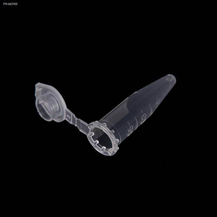 50 PCS 0.5 ML Clear Micro Plastic Test Tube for Laboratory Sample ...