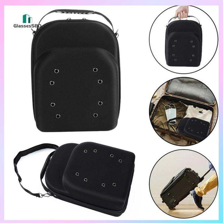 GLASSES580 Black AntiStress High Capacity EVA Baseball Cap Travel Case