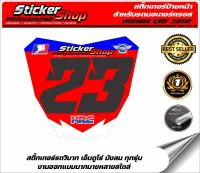 สติ๊กเกอร์ป้ายหน้า สำหรับรถมอเตอร์ครอส HONDA CRF 250F  Enduro (ทักแชทเปลี่ยนเบอร์)NO01