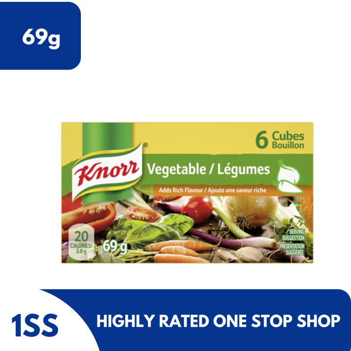 Knorr Vegetable Stock Cubes, 69g Lazada PH