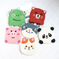 【CW】﹍☋  Cartoon Coaster Wool Felt Placemat for Dining Table Insulation Desktop Decoration