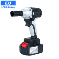 Brushless Impact Wrench Cordless Electric Impact Wrench with 1/2in Chuck 980 Torque Driver Impact Sockets EU