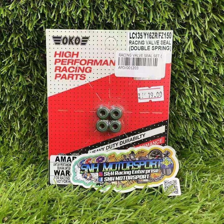 OKO RACING VALVE SEAL DOUBLE SPRING FOR LC135 / Y16ZR / FZ150 Lazada