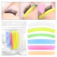 【CW】 6 Pairs Silicone Perm Colorful Reusable Lashes Rods Shield Lifting Curler Lash Extension Supplies