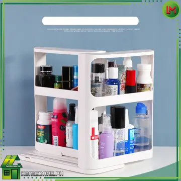 Multi-Functional Pull-Out Storage Rack Desk Organizer Cosmetic Shelf  Seasoning Bottle Storage Rack Kitchen Rotating Rack Shelves