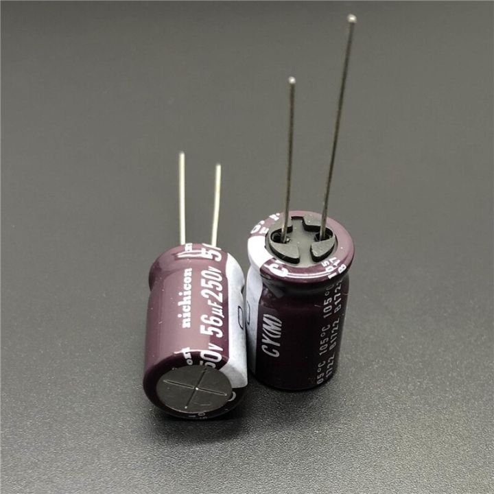 5pcs-50pcs-56uf-250v-nichicon-cy-series-12-5x20mm-high-ripple-current-long-life-250v56uf-aluminum-electrolytic-capacitor