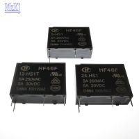 20ชิ้น HF46F ใหม่ HF46F 5 HS1ของแท้ HF46F 12 HS1 HF46F 24 HS1 5V 12V 24V 24V DIP4 5A