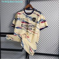 ❐❄﹊ Arsenal Jersey 23 24 Fan Issue Four Yellow Jersey Men Women Short Sleeve T-shirt Xxs-6xl Custom Name and Number