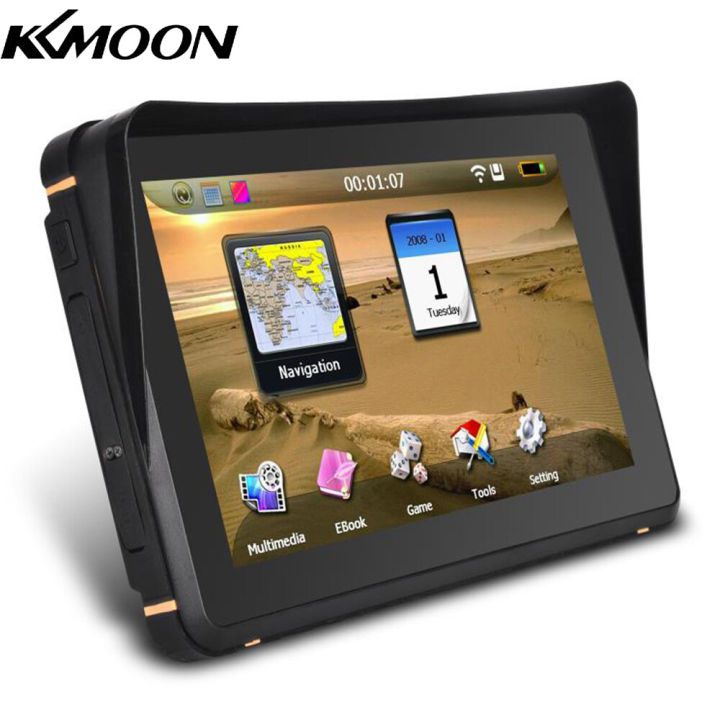 kkmoon-ระบบนำทาง-gps-กันน้ำสำหรับรถยนต์ระบบนำทางดาวเทียมรถจักรยานยนต์พร้อมชุดติดตั้งตัวเตือนทิศทางการเลี้ยวด้วยเสียงเส้นทาง-gps-สำหรับรถบรรทุก
